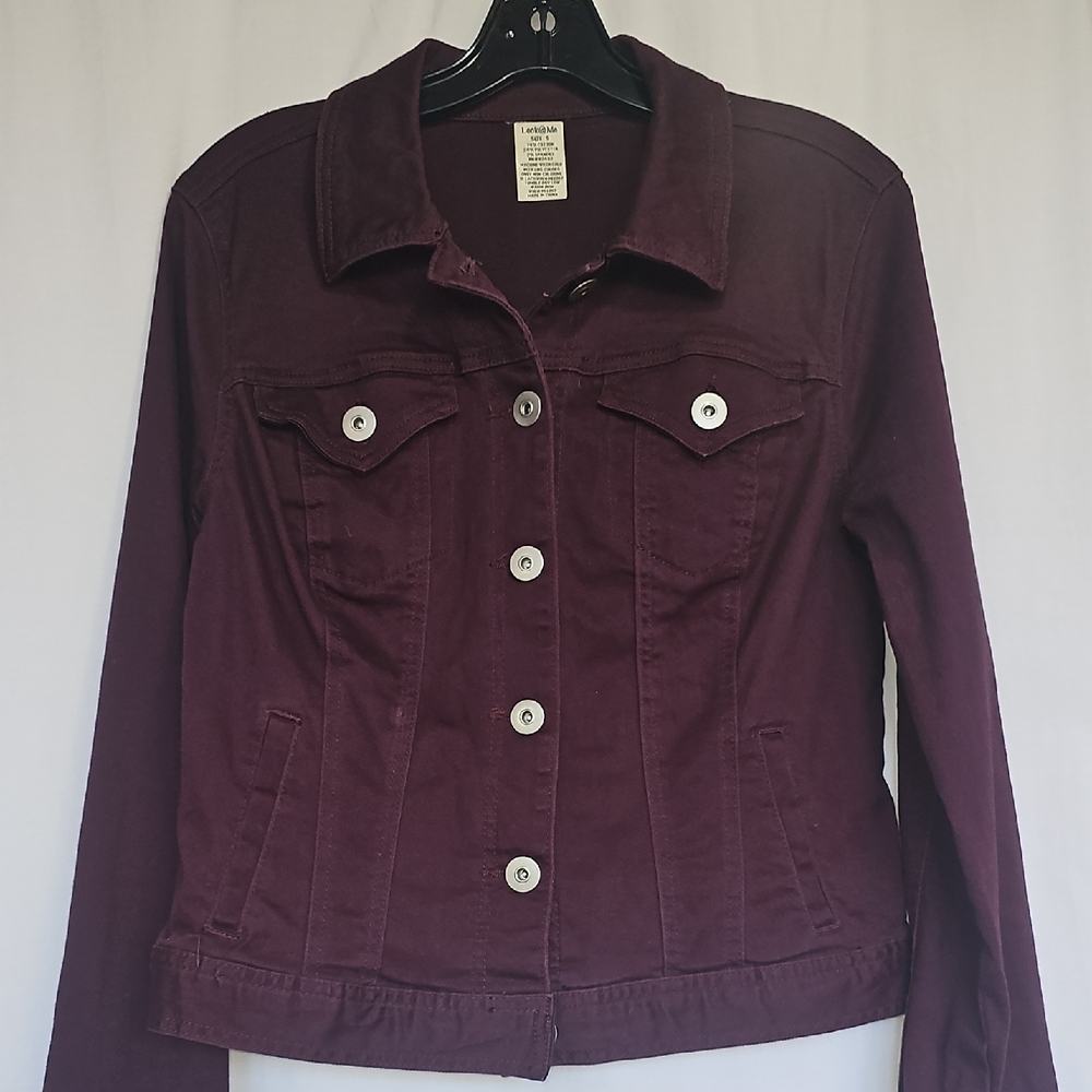 Elegant Plum Jean Jacket for Women